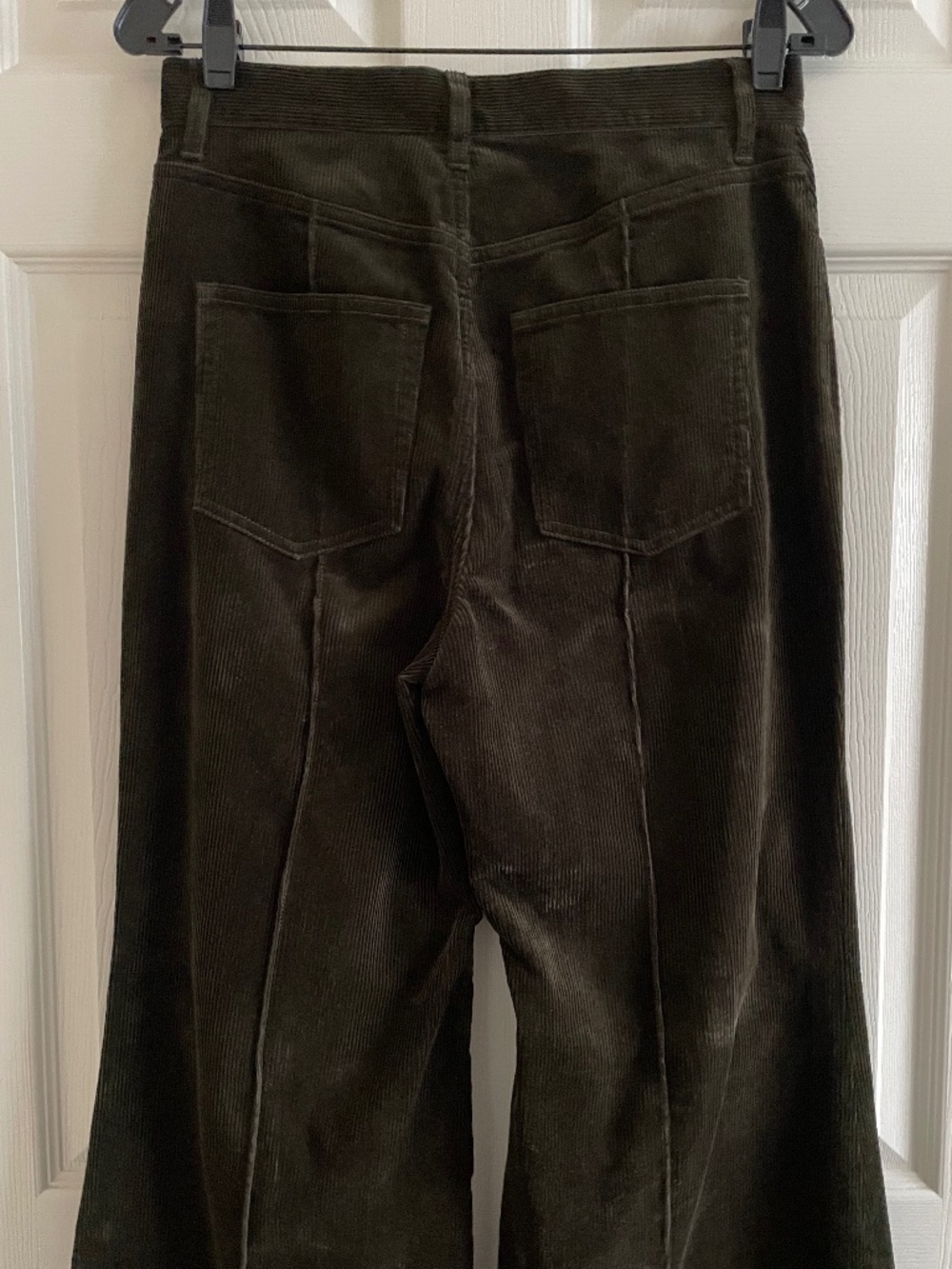 Polo Ralph Lauren Pintucked Corduroy Flare Wide Leg Pants Green - Picture 7 of 10